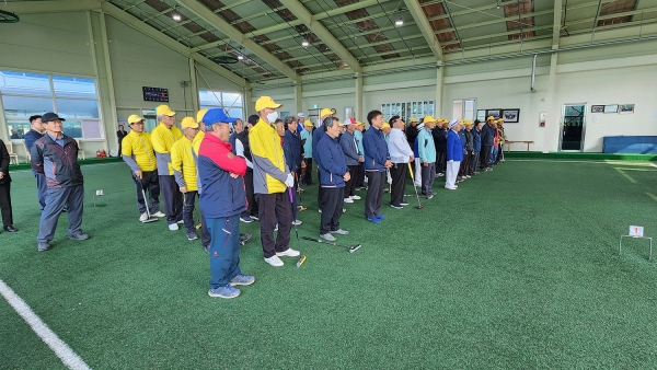 제19회 감곡농협 조합장기 게이트볼 대회 참가 선수.